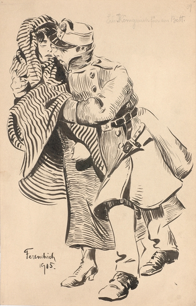 My Kingdom For A Bed by Ferenchich, 1905